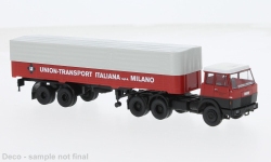Brekina 82253 - H0 - Henschel F221S Pritsche-Sattelzug Union-Spedition